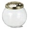Flower Frog Orb Vase Small - Clear Glass Decorative Flower Frog for Summer Arrangements - 4" H x 4" Dia - Hand Wash Only